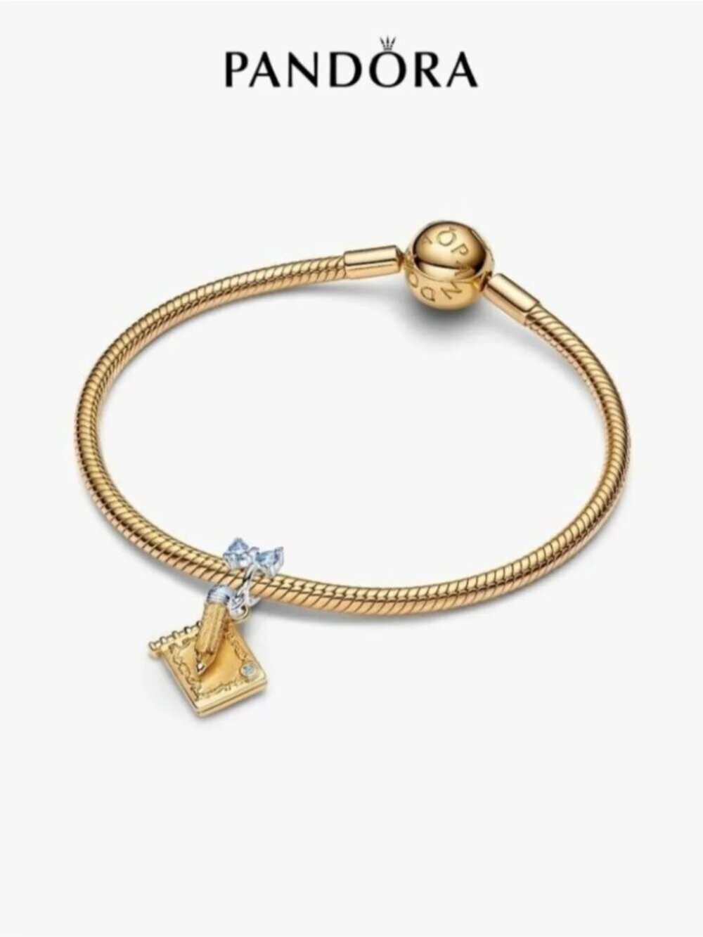 Pandora Bridgerton Dance Card & Pencil Dangle Charm